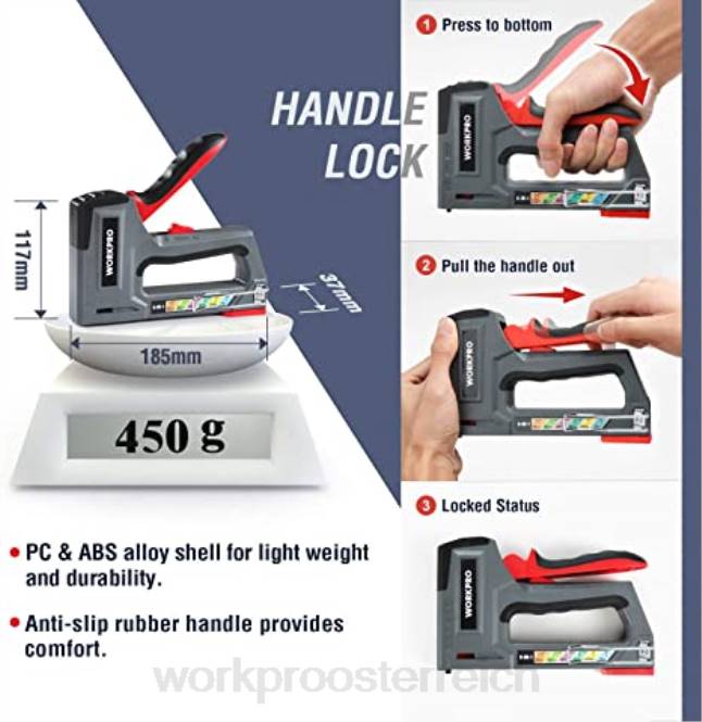 12-V-Akku-Bohrschrauber-Set, 6-in-1-Tacker, 8-teiliges Magnetschraubendreher-Set und kabellose Heißklebepistole WORKPRO V02J313 Rosa Werkzeug