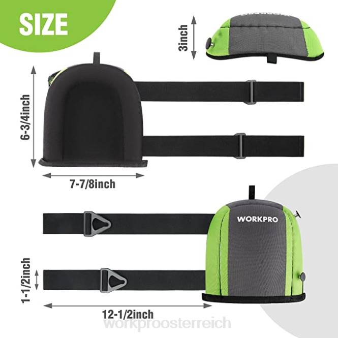 Akku-Kettensäge, 7-teiliges Gartenwerkzeug-Set, 2 Paar Gartenhandschuhe und Garten-Knieschützer WORKPRO V02J314 nützlich Werkzeug