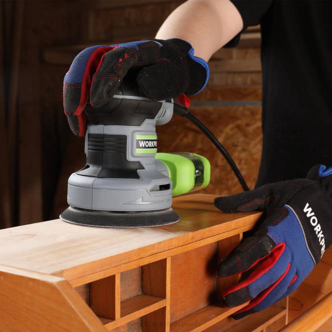 2,5 Ampere elektrischer 5-Zoll-Exzenterschleifer, 6 variable Geschwindigkeiten 7000 bis 14000 U/min WORKPRO V02J233 nützlich Werkzeug