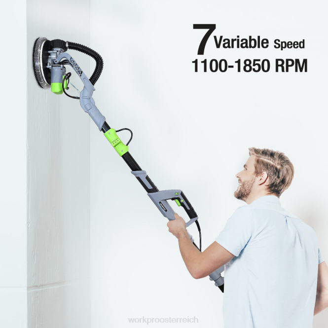 720 W elektrischer Trockenbauschleifer mit Staubsauger WORKPRO V02J228 morden Werkzeug