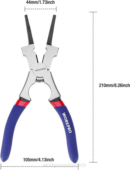 Schweißzange, multifunktionale Cr-V-Stahl-Schweißzange WORKPRO V02J74 neu Werkzeug
