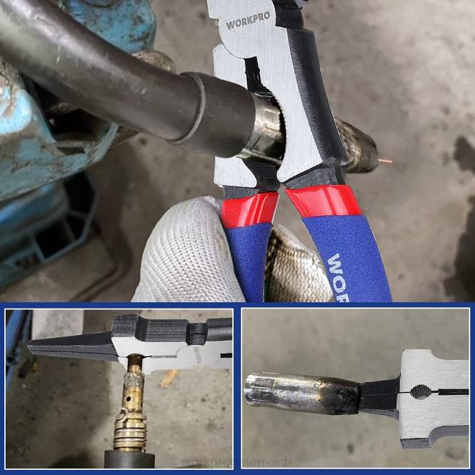 Schweißzange, multifunktionale Cr-V-Stahl-Schweißzange WORKPRO V02J74 neu Werkzeug