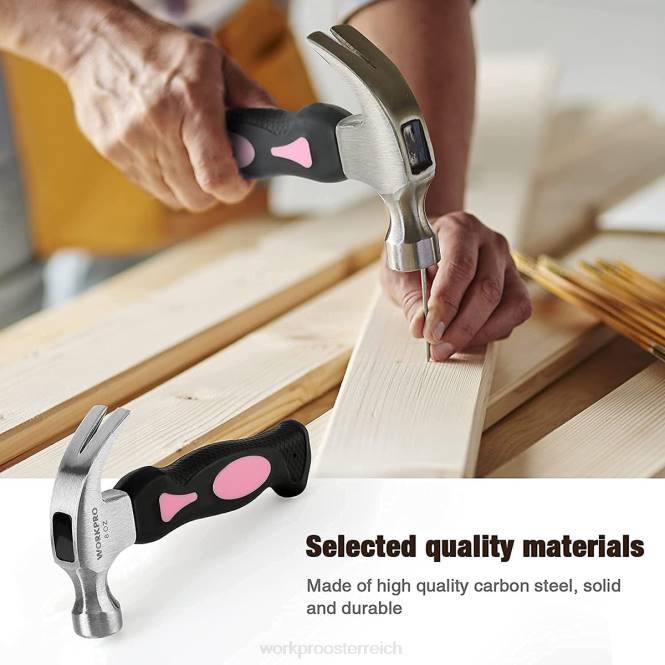 10-teiliges Haushaltswerkzeugset für Frauen mit Schraubendreher-Bithalter-Set WORKPRO V02J243 Rosa Werkzeug