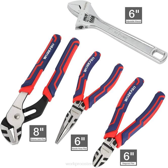 87-teiliges Mechanik-Werkzeugset, Handwerkzeugset mit Aufbewahrungswerkzeugkasten WORKPRO V02J305 morden Werkzeug