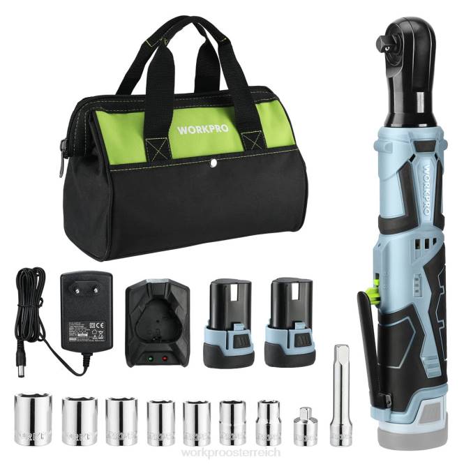 Akku-Ratschenschlüssel, 12 V, 40 ft-lbs, elektrischer Ratschenschlüssel, 9-teiliges Set WORKPRO V02J227 nützlich Werkzeug