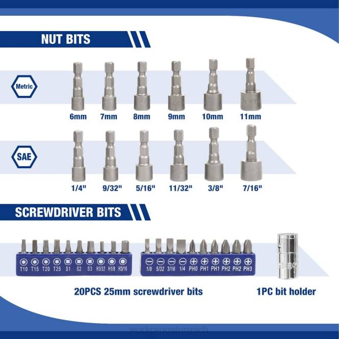 Steckschlüsselsatz, 70-teiliger Steckschlüsselsatz mit Schnellspannratsche, metrisch und SAE WORKPRO V02J308 morden Werkzeug