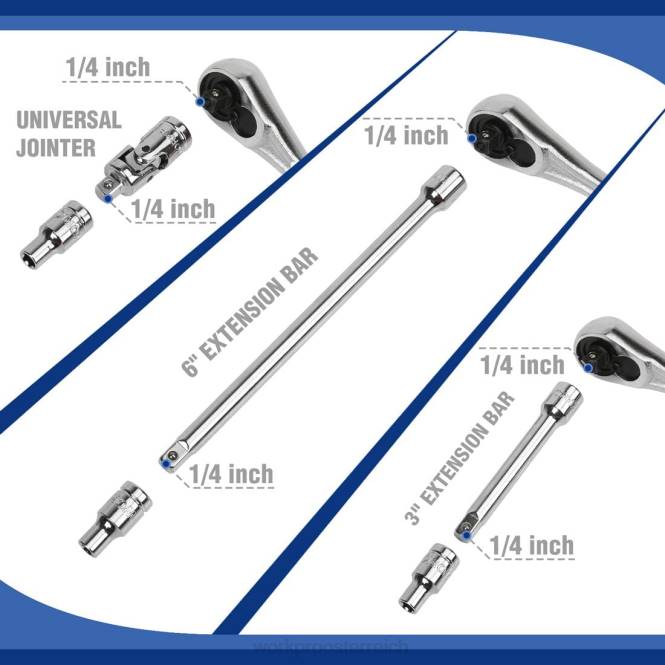 Steckschlüsselsatz, 70-teiliger Steckschlüsselsatz mit Schnellspannratsche, metrisch und SAE WORKPRO V02J308 morden Werkzeug