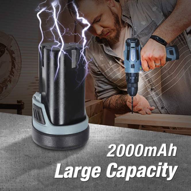 12 V 2,0 Ah Lithium-Ionen-Akku WORKPRO V02J224 hilfreich Werkzeug