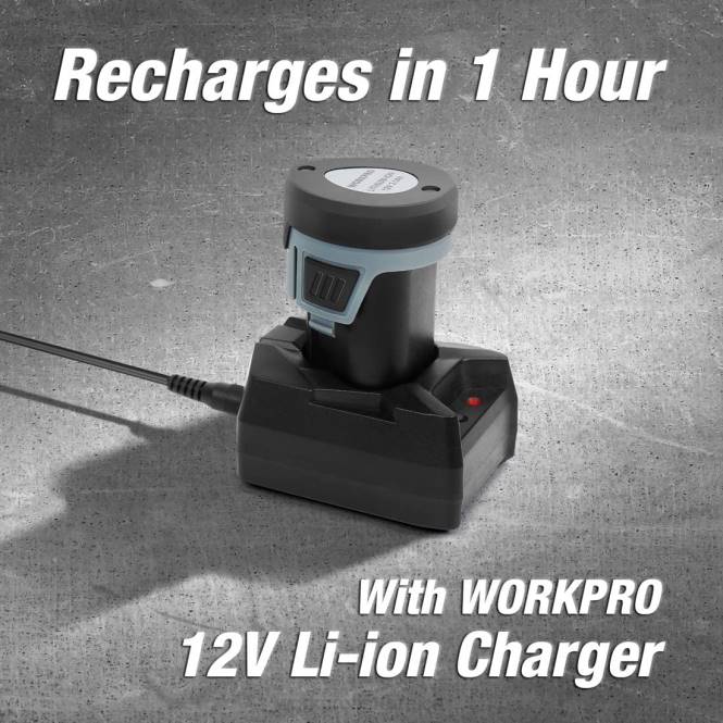 12 V 2,0 Ah Lithium-Ionen-Akku WORKPRO V02J224 hilfreich Werkzeug