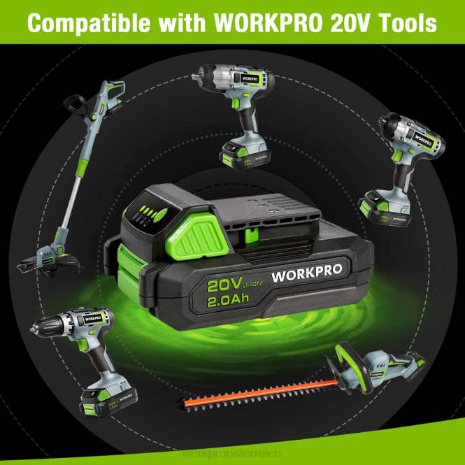 20 V 2,0 Ah Lithium-Ionen-Akku WORKPRO V02J218 morden Werkzeug