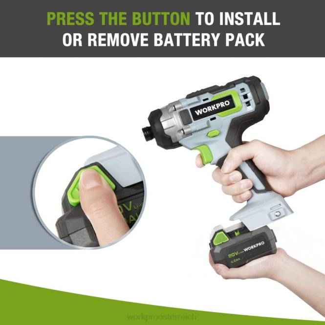 20 V 4,0 Ah Lithium-Ionen-Akku WORKPRO V02J217 morden Werkzeug