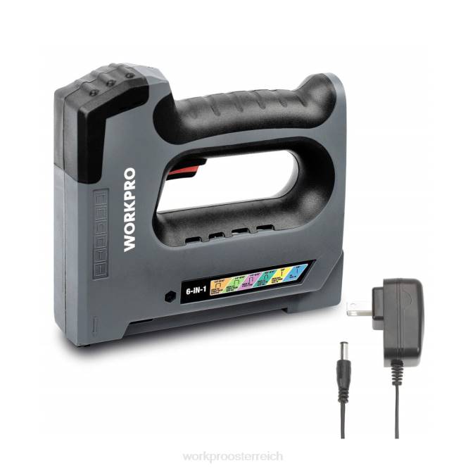 6-in-1 3,6 V wiederaufladbarer kabelloser Tacker WORKPRO V02J166 nützlich Werkzeug