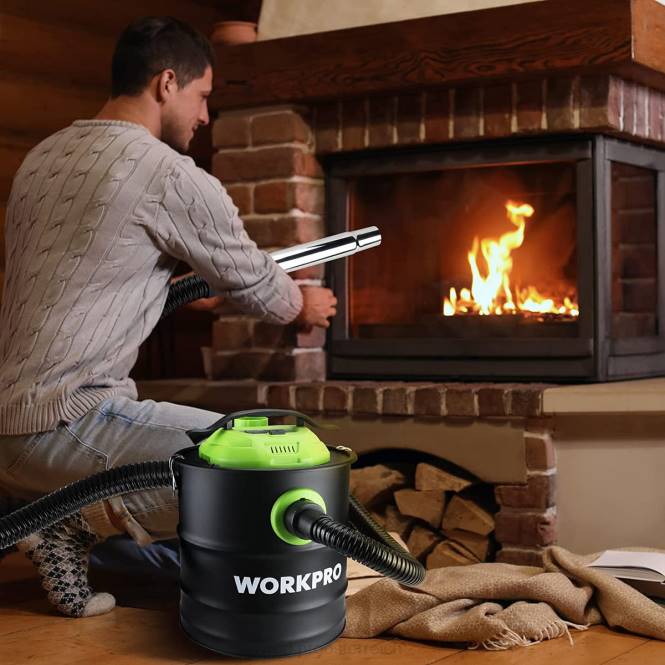 5,2 Gallonen Aschesauger, 5,5 PS Spitzenleistung Aschesauger mit Hepa-Filter WORKPRO V02J212 hilfreich Werkzeug