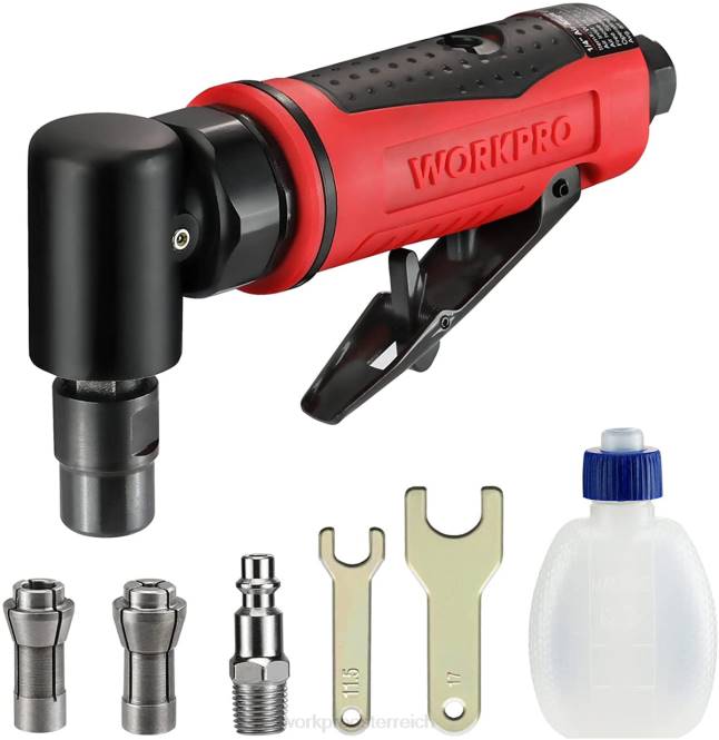 Druckluft-Winkelschleifer 1/4-Zoll pneumatischer Winkelschleifer-Satz WORKPRO V02J180 morden Werkzeug
