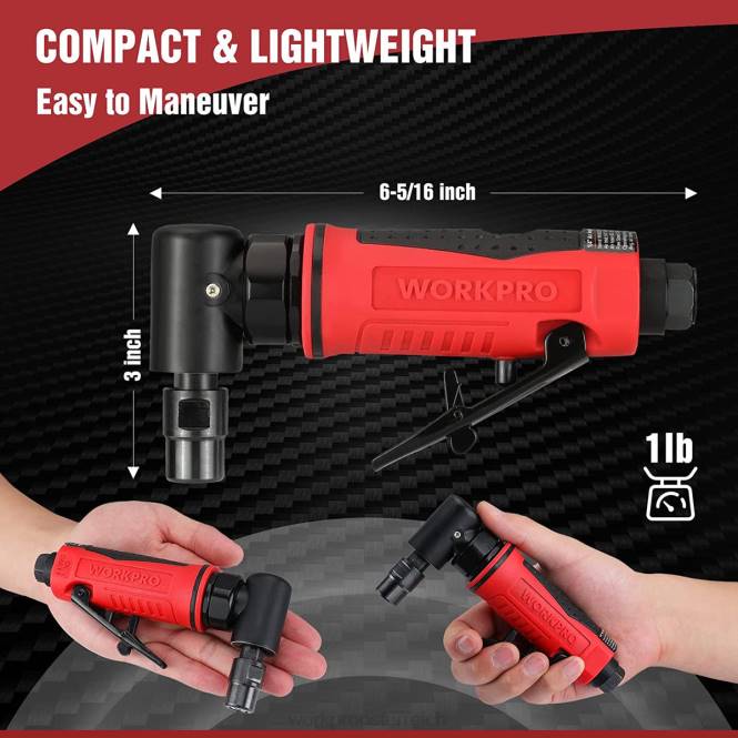 Druckluft-Winkelschleifer 1/4-Zoll pneumatischer Winkelschleifer-Satz WORKPRO V02J180 morden Werkzeug
