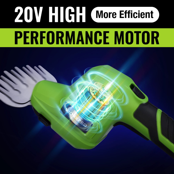 2-in-1-Elektro-Akku-Grasheckenschere mit 20 V und handgeführter Sträucherschere mit wiederaufladbarem 2,0-Ah-Lithium-Ionen-Akku und 1-stündigem Schnellladegerät WORKPRO V02J302 nützlich Werkzeug