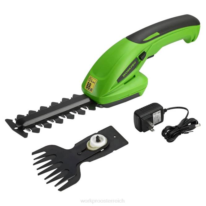2-in-1-Handheckenschere, 7,2 V, elektrische Rasentrimmer, Heckenschere/Grasschneider WORKPRO V02J294 morden Werkzeug