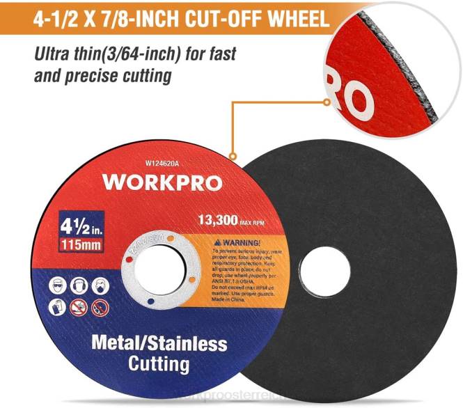 20 Stück Metall-Edelstahl-Trennscheiben, dünne Metall-Trennscheiben für Winkelschleifer WORKPRO V02J195 nützlich Werkzeug