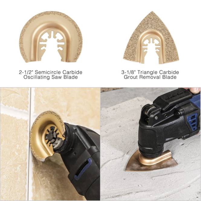 25 Stück oszillierende Sägeblätter, Schneidmesser, universelles Multitool-Zubehör zum Schleifen, Schleifen und Schneiden WORKPRO V02J200 morden Werkzeug