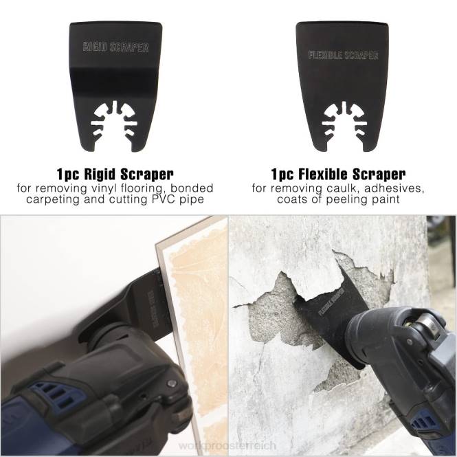 25 Stück oszillierende Sägeblätter, Schneidmesser, universelles Multitool-Zubehör zum Schleifen, Schleifen und Schneiden WORKPRO V02J200 morden Werkzeug