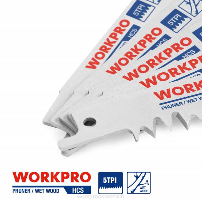 5-teiliges 9-Zoll-Säbelsägeblatt-Set für Holzschnitt WORKPRO V02J208 hilfreich Werkzeug