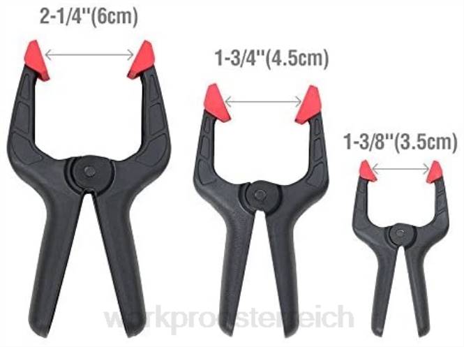 16-teiliges Nylon-Federklemmen-Set für Holzbearbeitung, Fotostudios und Heimwerkerarbeiten WORKPRO V02J125 morden Werkzeug