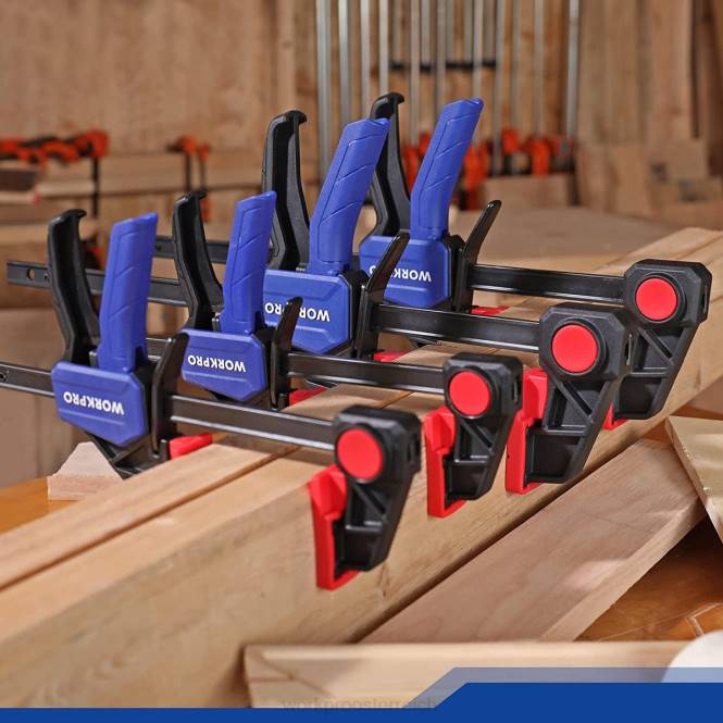 Stangenklemmen für die Holzbearbeitung, 150/300 Pfund Kapazität WORKPRO V02J121 neu Werkzeug