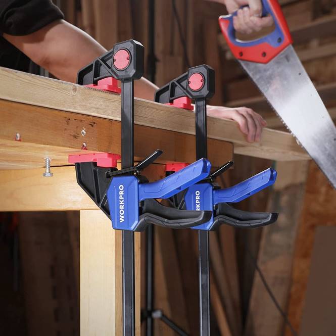 Stangenklemmen für die Holzbearbeitung, 150/300 Pfund Kapazität WORKPRO V02J121 neu Werkzeug