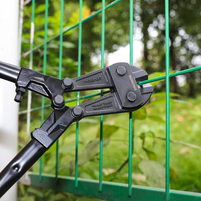 Bolzenschneider, 24 Zoll, Klinge aus Chrom-Vanadium-Stahl zum Schneiden von Vorhängeschlössern WORKPRO V02J160 nützlich Werkzeug