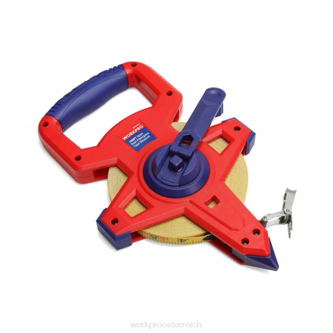 Maßband mit offener Rolle und doppelter Nylon-beschichteter Glasfaserklinge, 100 Fuß WORKPRO V02J109 neu Werkzeug