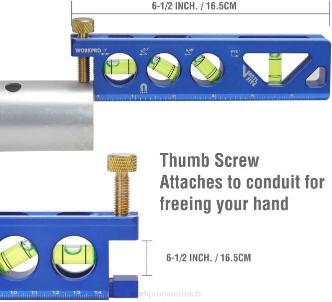 Torpedowaage aus Aluminiumlegierung, 6-1/2 Zoll WORKPRO V02J110 nützlich Werkzeug