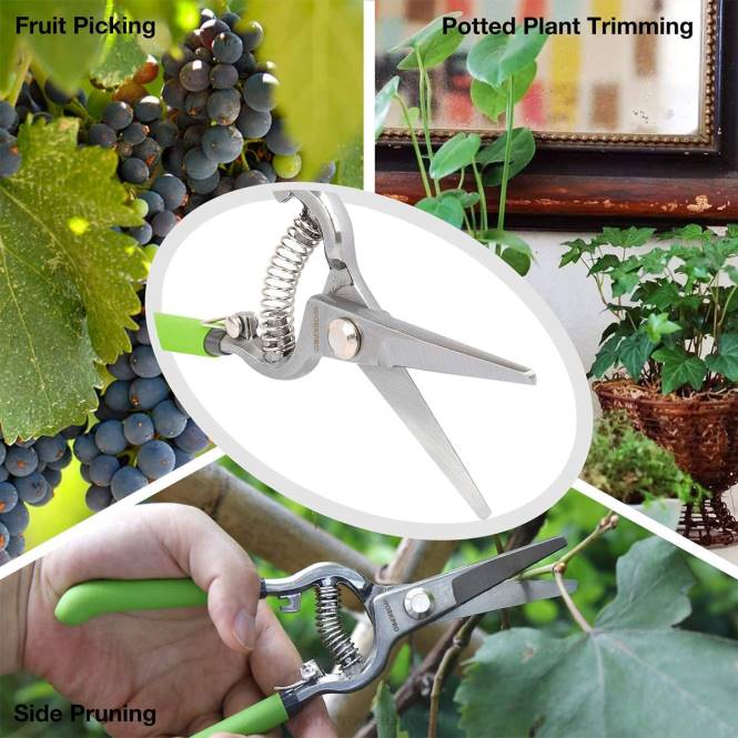 2-teiliges Gartenscheren-Set mit gerader Stahlklinge WORKPRO V02J271 hilfreich Werkzeug