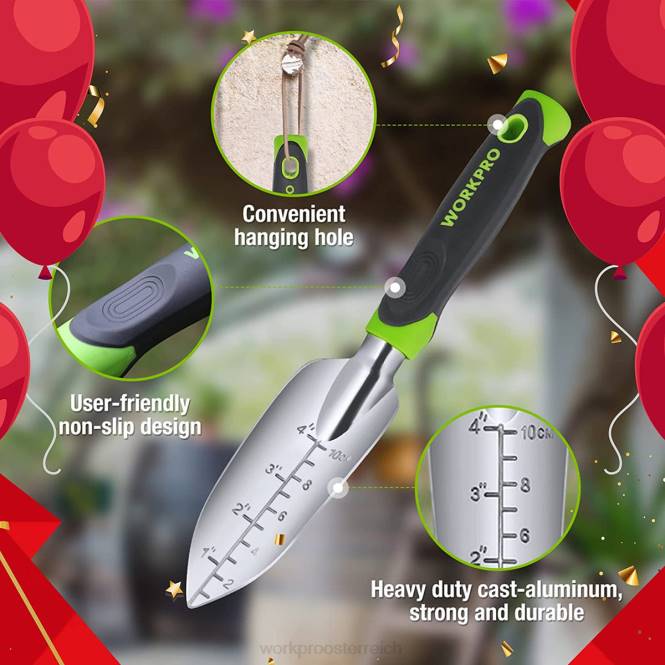 5-teiliges Gartenwerkzeugset für den Außenbereich, Geschenke für die Gartenarbeit WORKPRO V02J276 morden Werkzeug