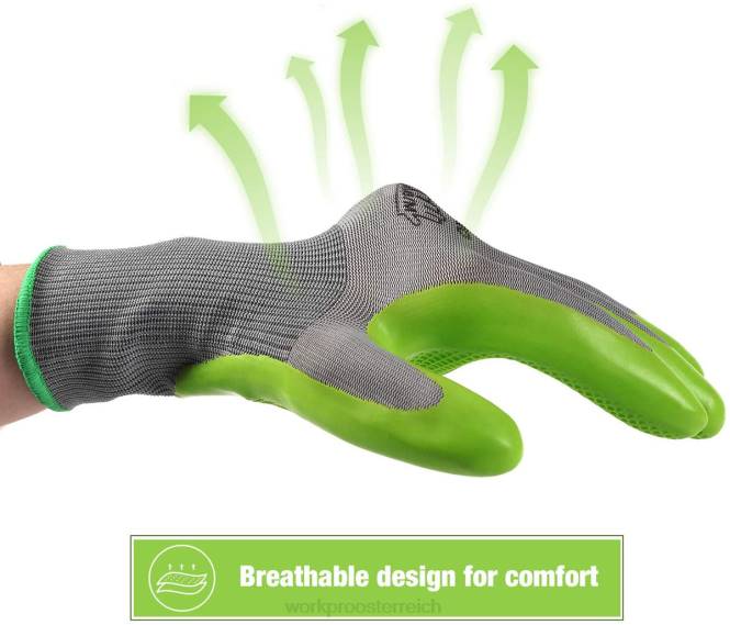6 Paar Gartenarbeitshandschuhe mit Öko-Latex-Handfläche WORKPRO V02J275 hilfreich Werkzeug