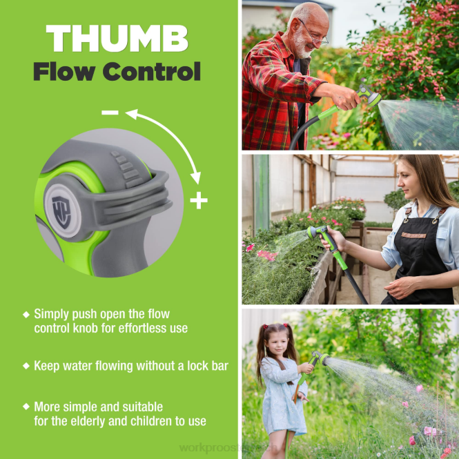 Gartenschlauchdüsensprüher mit 10 Sprühmustern WORKPRO V02J278 hilfreich Werkzeug