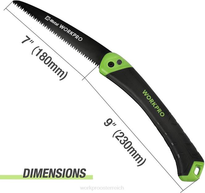 Klappsäge, kompakte Hand-Astsäge mit 7-Zoll-Sägeblatt-Druckknopfverriegelung WORKPRO V02J270 hilfreich Werkzeug