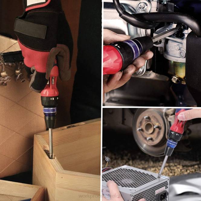 12-in-1-Ratschen-Multibit-Schraubendreher mit Schnelllademechanismus WORKPRO V02J101 morden Werkzeug