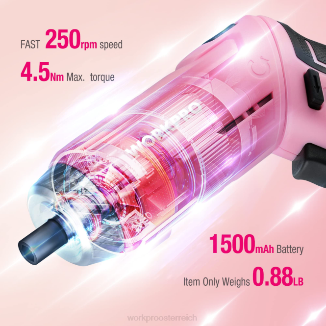 18-teiliges allgemeines Werkzeugset für den Heimgebrauch WORKPRO V02J102 Pink Blau Werkzeug