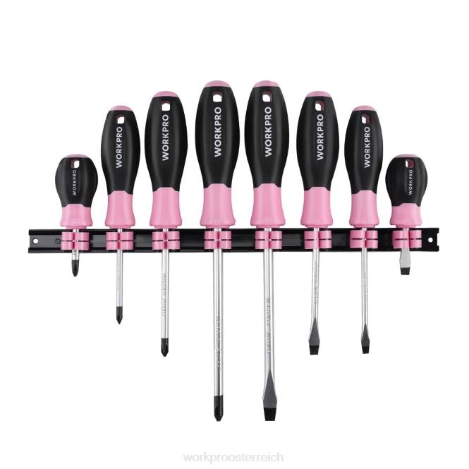 8-teiliges magnetisches Schraubendreher-Set mit Organizer-Rack WORKPRO V02J247 nützlich Werkzeug