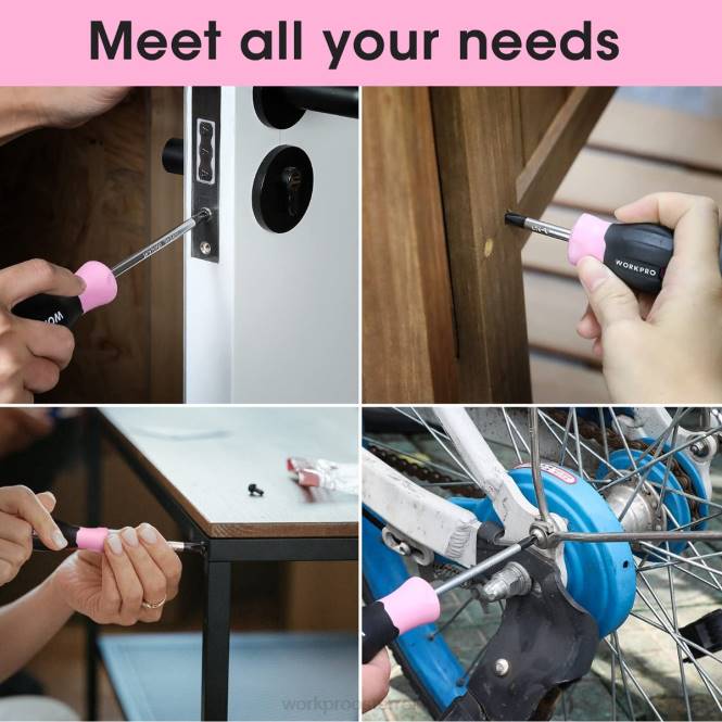 8-teiliges magnetisches Schraubendreher-Set mit Organizer-Rack WORKPRO V02J247 nützlich Werkzeug