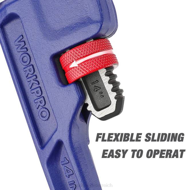 Gerader, robuster 14-Zoll-Sanitärschlüssel WORKPRO V02J89 nützlich Werkzeug