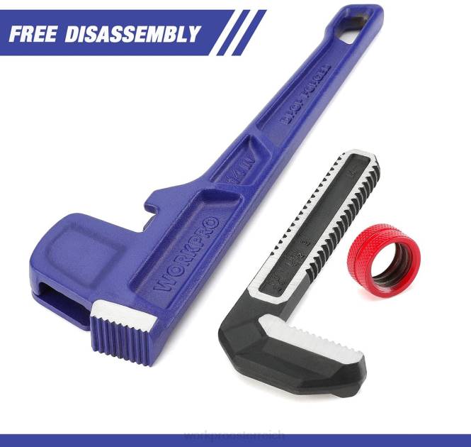 Gerader, robuster 14-Zoll-Sanitärschlüssel WORKPRO V02J89 nützlich Werkzeug