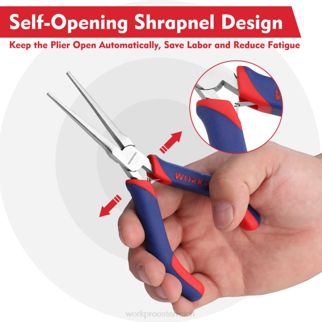 2-teiliges Mini-Spitzzangen-Set, Spitzzange, Spitzzange WORKPRO V02J73 morden Werkzeug