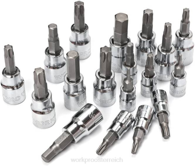 450-teiliges universelles professionelles Mechaniker-Werkzeugset mit robustem Koffer WORKPRO V02J306 nützlich Werkzeug