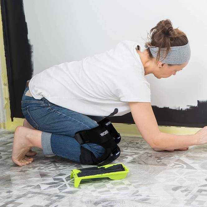 Gel-Knieschoner mit Anti-Rutsch-Riemen, professionelle Knieschoner für die Arbeit WORKPRO V02J129 morden Werkzeug