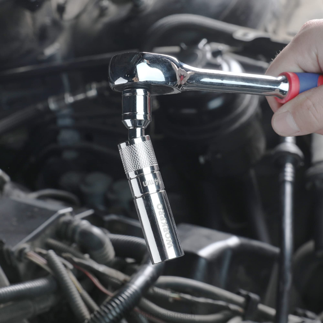 Magnetische, schwenkbare Zündkerze mit dünner Wandsteckdose WORKPRO V02J145 nützlich Werkzeug