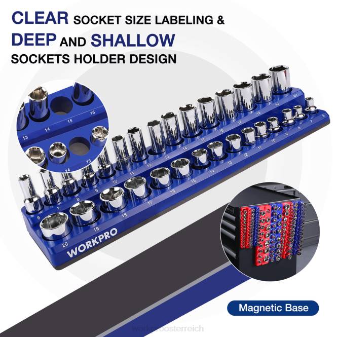 Magnetischer Behälter-Organizer, 6er-Set WORKPRO V02J126 morden Werkzeug
