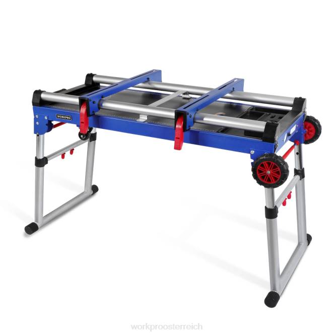 Gehrungssägenständer 5-in-1 tragbare Werkbank mit abnehmbarem Gehrungssägenständer und höhenverstellbaren Beinen WORKPRO V02J2 nützlich Lagerung