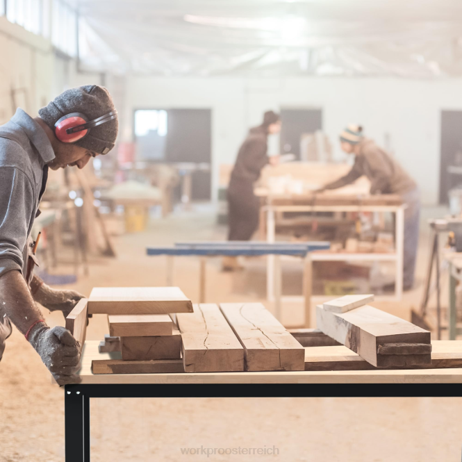 Verstellbare Werkbank mit einer Tragfähigkeit von 3000 lbs. Hartholz-Arbeitstisch mit Steckdosen WORKPRO V02J4 nützlich Lagerung