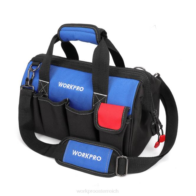 14-Zoll-Werkzeugtasche, Werkzeug-Organizer mit mehreren Taschen und verstellbarem Schultergurt WORKPRO V02J31 nützlich Lagerung